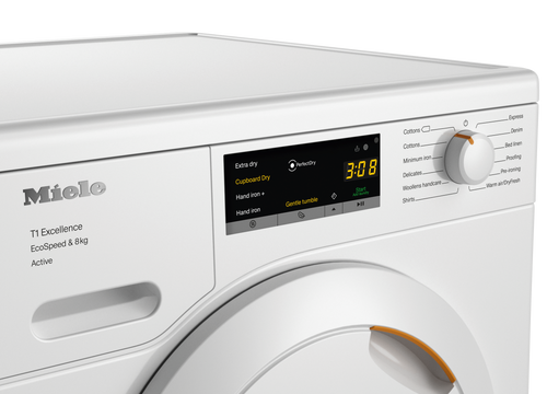 Miele TEA525WP - Silver 8KG Heat Pump Tumble Dryer
