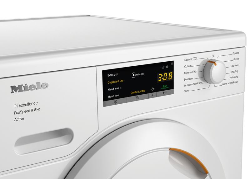 Miele TEA525WP - Silver 8KG Heat Pump Tumble Dryer