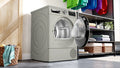 Bosch Series 6 WQG245S9GB - Silver 9KG Heat Pump Condenser Dryer, - A++ energy