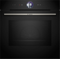Bosch Series 8 HMG7764B1B - Black Built in Electric Single Oven with Microwave