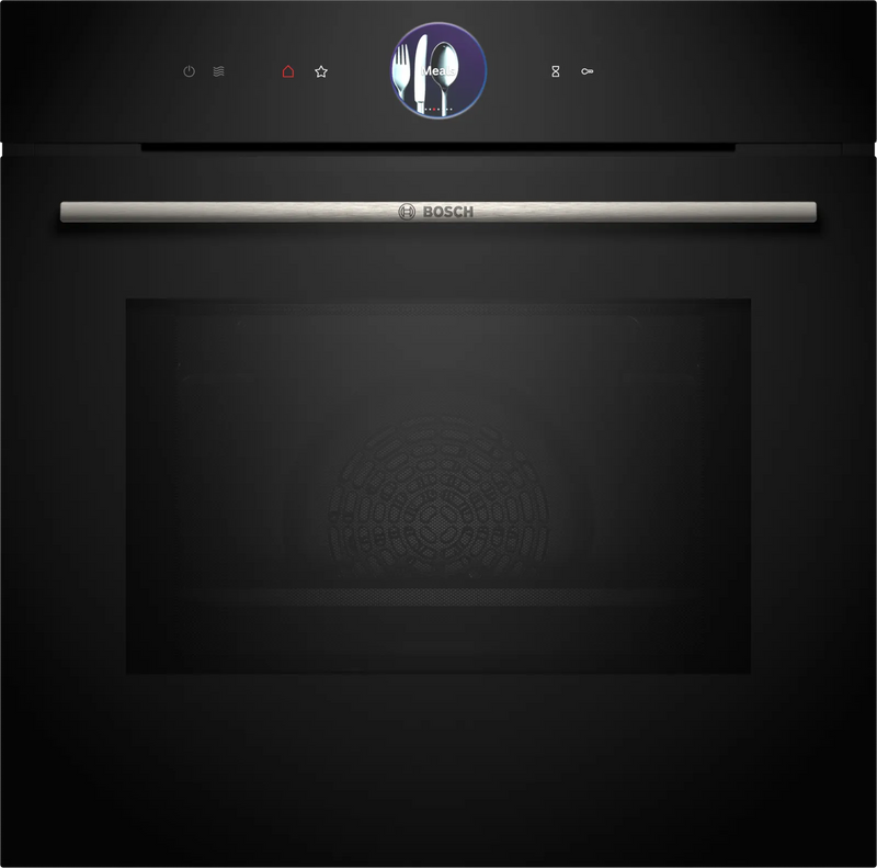 Bosch Series 8 HMG7764B1B - Black Built in Electric Single Oven with Microwave