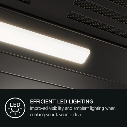 AEG DBX3651R - Black Chimney Extractor Hood - C energy