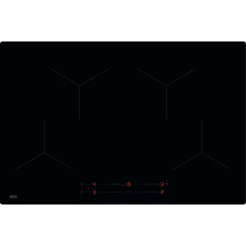 AEG SO84IA0SIB 80cm 4 Zone Induction Hob - Black