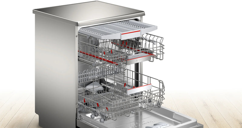 Bosch Series 6 SMS6TCI01G - Silver Freestanding Dishwasher - A energy