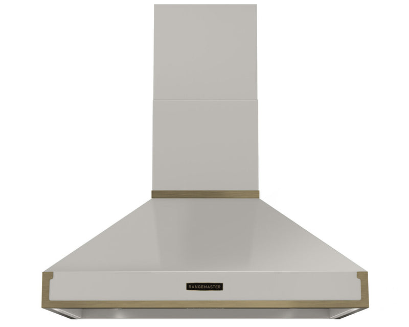 Rangemaster RPREHD90PIVY/AB1 90cm Prestige Cooker Hood - Ivory with Antique Brass Trim