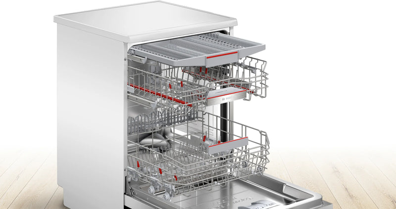 Bosch Series 6 SMS6TCW01G - White Freestanding Dishwasher - A energy