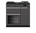 Rangemaster PRDL90DFPSLT/CM1 - Slate Dual Fuel Range Cooker - 5 Cooking Zones - A energy