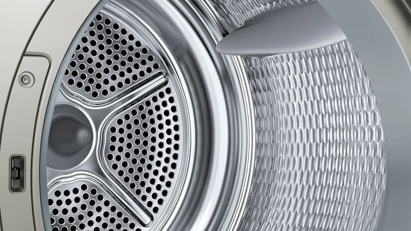 Bosch Series 6 WQG245S9GB - Silver 9KG Heat Pump Condenser Dryer, - A++ energy