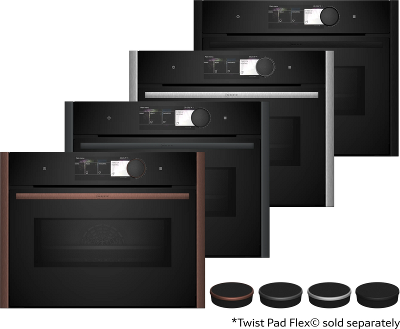 NEFF C29MY7MY0 - Flex Design Built-in Compact Single Oven with Microwave - 45L - Pyrolytic & Hydrolytic Cleaning