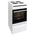 Amica 508EE1W - White 50cm Freestanding Electric Cooker - 4 Zone Solid Plate - 67L - A Energy Rating