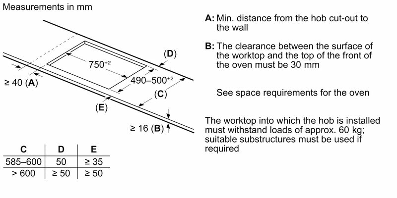 Bosch PXY83KHC1E - Black 4 Zone Induction Hob