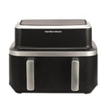 Hamilton Beach HB700VCGS - Black 9L Dual Air Fryer - Dual Zone with Vision Window