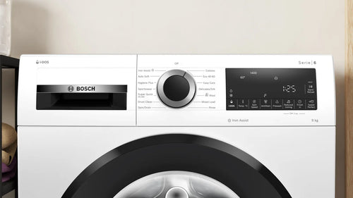 Bosch Series 6 WGG244F9GB - White Freestanding 9KG Washing Machine - 1400 RPM - A energy - Display