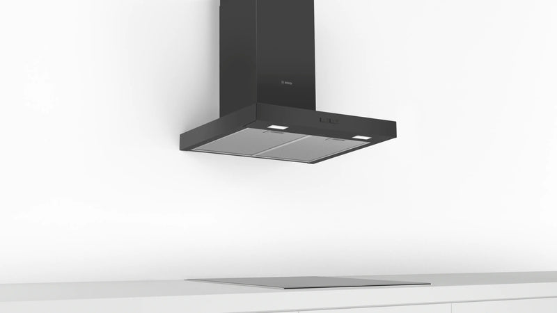 Bosch Series 2 DWB66BC60B - Black Chimney Extractor Hood - B energy