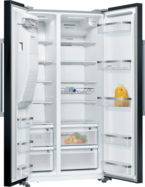 Bosch KAD93ABEP - Black American Fridge Freezer - 371L Fridge/191L Freezer - E Energy Rating