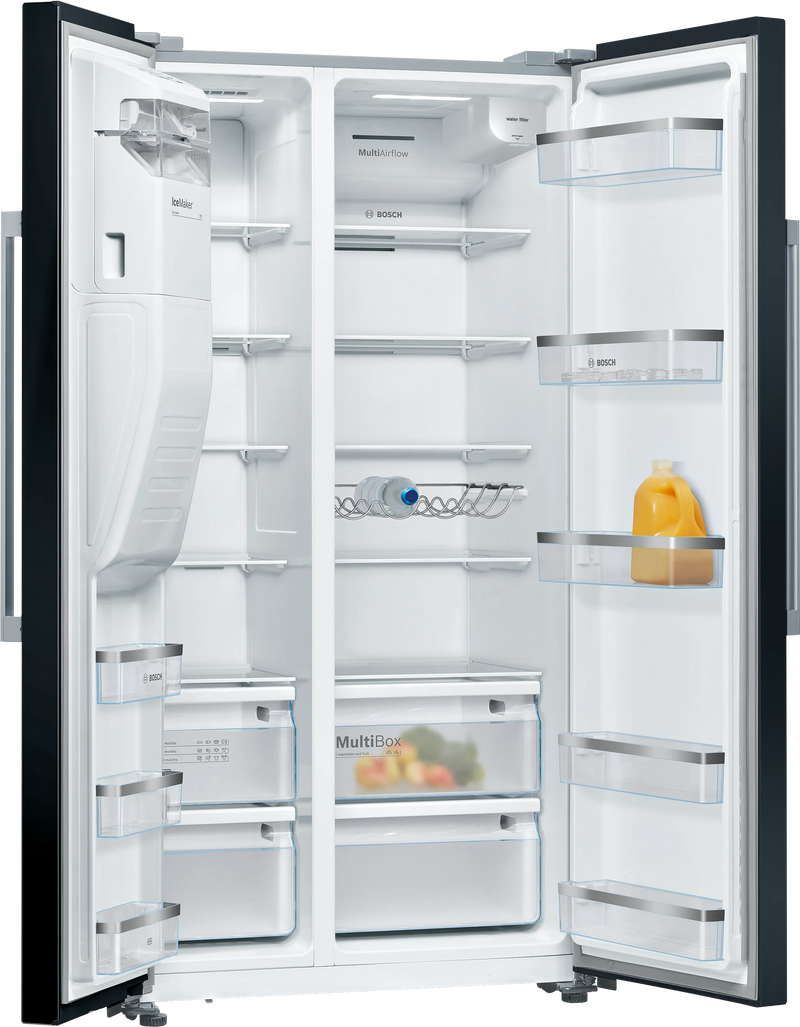 Bosch KAD93ABEP - Black American Fridge Freezer - 371L Fridge/191L Freezer - E Energy Rating