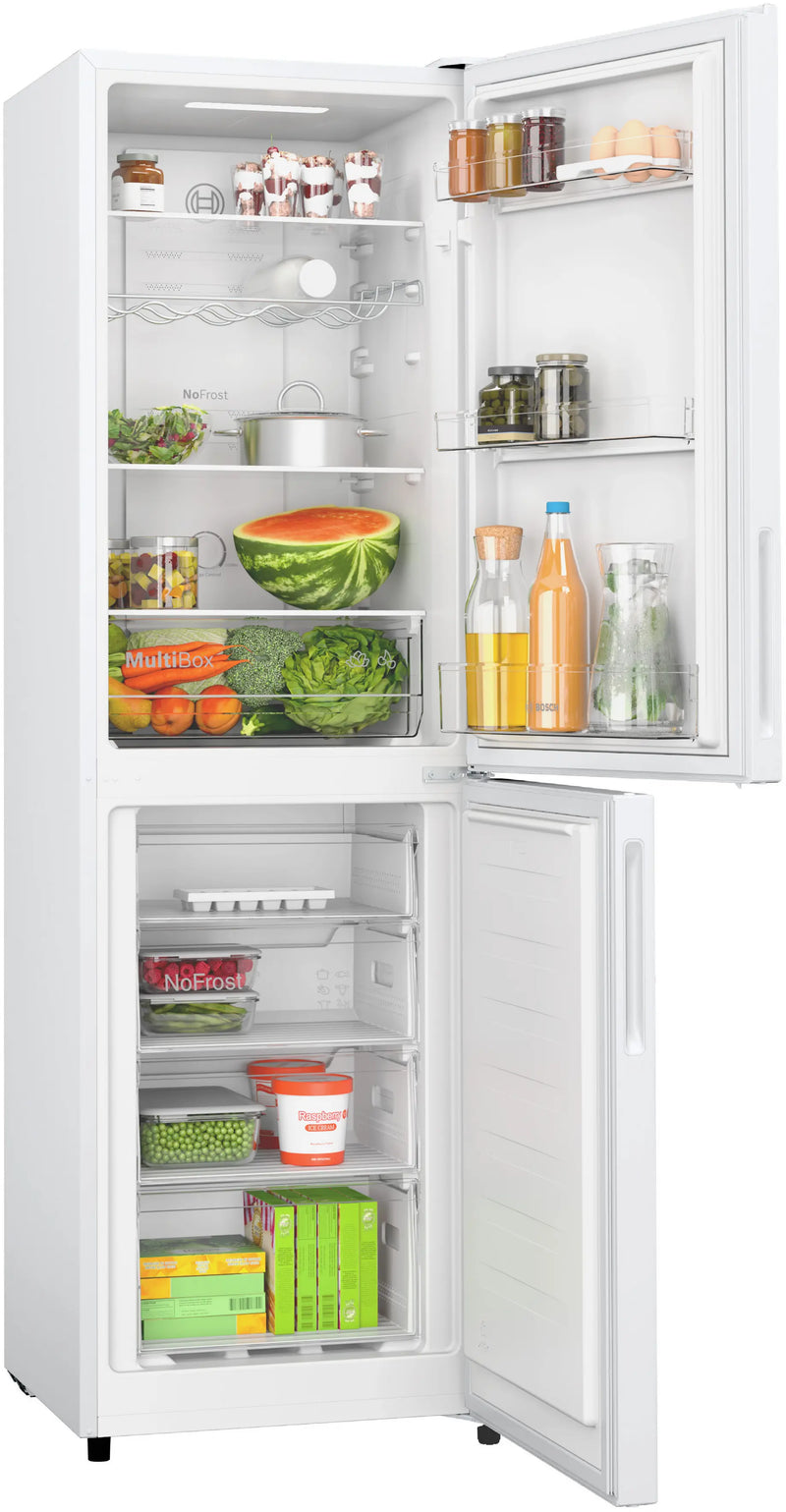 Bosch Series 2 KGN27NWEAG - White Freestanding Frost Free Fridge Freezer - E energy