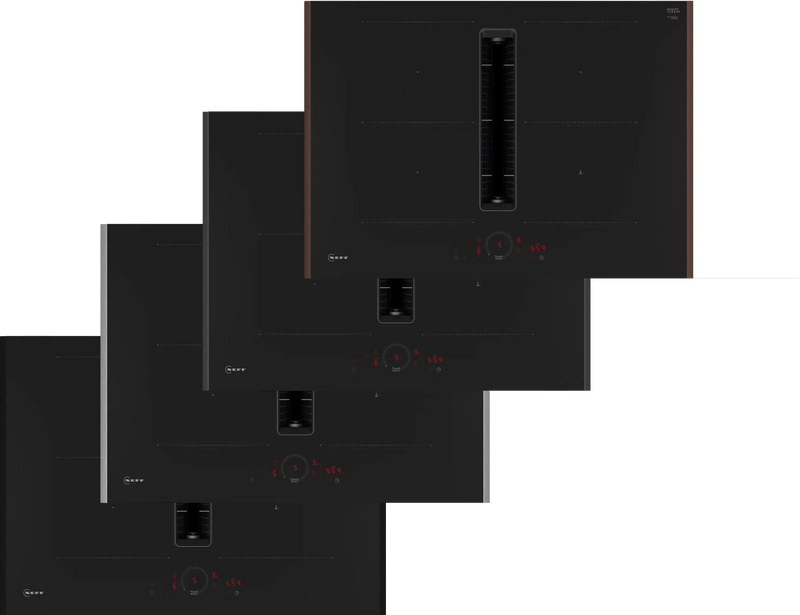 Neff V57YHQ4C0 - Flex Design Induction Hob with Integrated Ventilation - 70cm - 4 Zones - B Energy