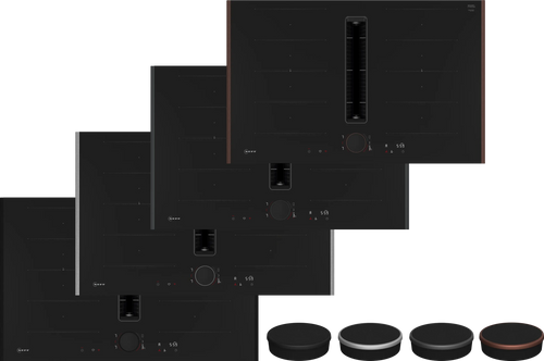 NEFF V68YYX4C0 Induction Hob with Integrated Ventilation - 80cm Flex Design - 4 Zones - B Energy