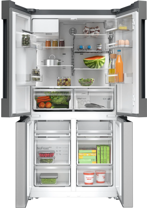 Bosch KFD96APEA - Stainless steel Side By Side Frost Free Fridge Freezer - E energy