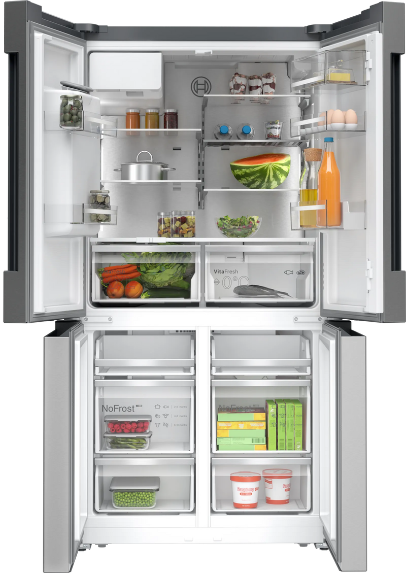 Bosch KFD96APEA - Stainless steel Side By Side Frost Free Fridge Freezer - E energy