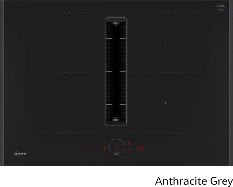 Neff V57YHQ4C0 - Flex Design Induction Hob with Integrated Ventilation - 70cm - 4 Zones - B Energy