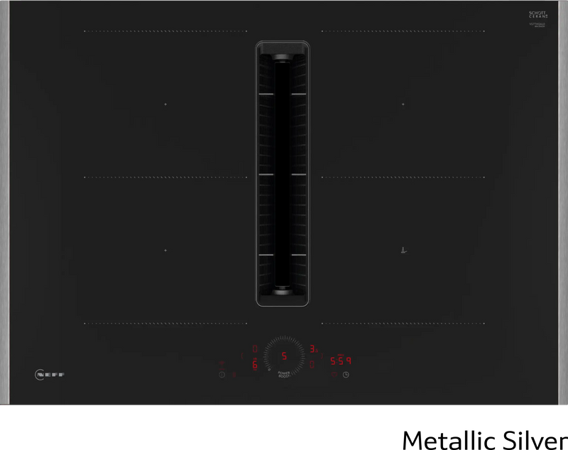 Neff V57YHQ4C0 - Flex Design Induction Hob with Integrated Ventilation - 70cm - 4 Zones - B Energy