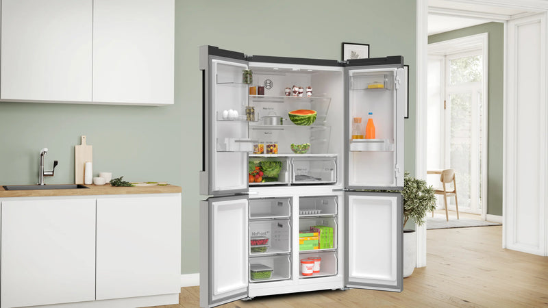 Bosch Series 4 KFN96VPEAG - Stainless Steel Frost Free American Fridge Freezer - E energy