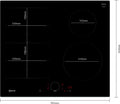 Neff T66FHE4L0 - Black 4 Zone Induction Hob