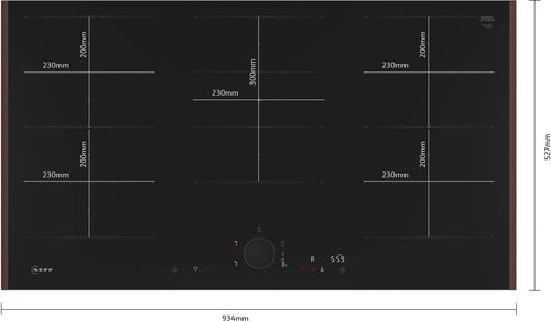 NEFF T69YYX4C0 - Flex Design 90cm Induction Hob - 5 Zones - Built-in