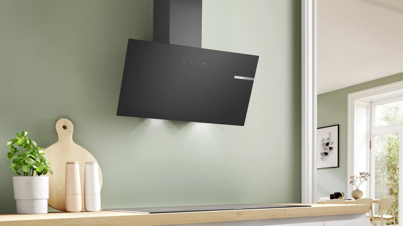 Bosch Series 2 DWK85DK60B - Black Chimney Extractor Hood - A energy