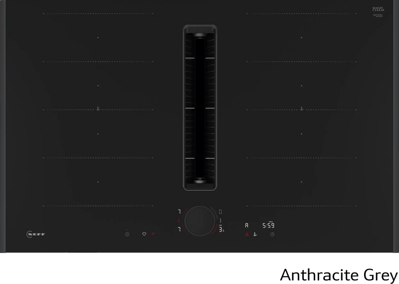 Neff V68YYX4C0 Induction Hob with Integrated Ventilation - 80cm Flex Design - 4 Zones - B Energy