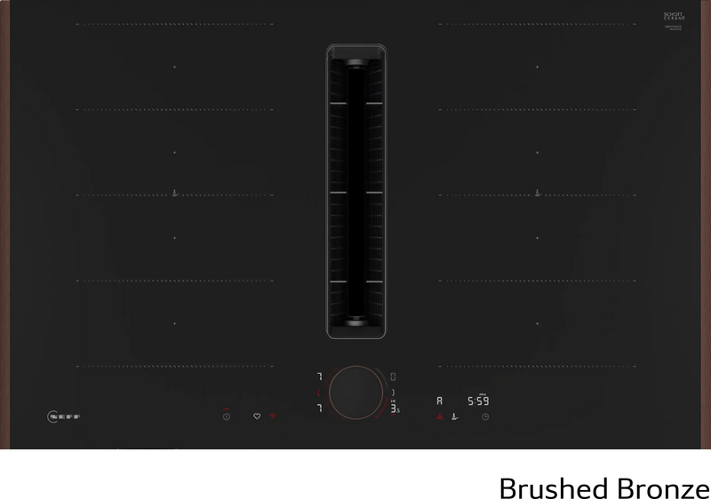 Neff V68YYX4C0 Induction Hob with Integrated Ventilation - 80cm Flex Design - 4 Zones - B Energy