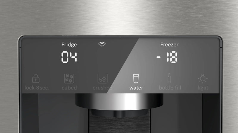 Bosch Series 6 KFI96APEAG - Stainless steel Side By Side Frost Free Fridge Freezer - E energy