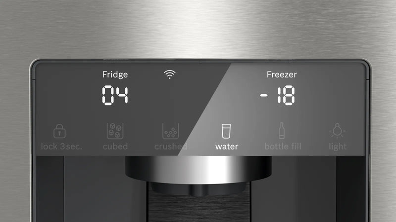 Bosch KFD96APEA - Stainless steel Side By Side Frost Free Fridge Freezer - E energy