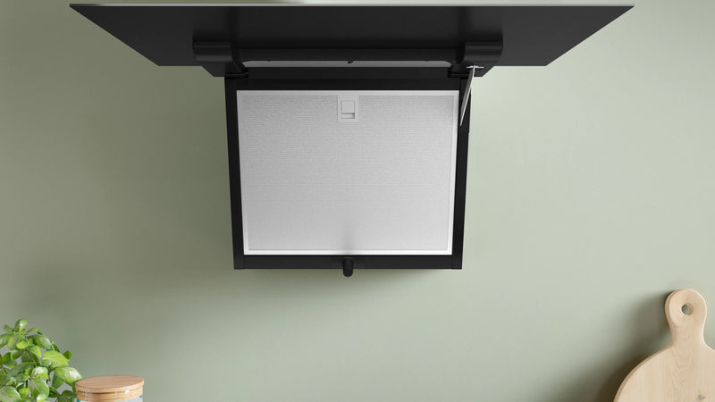 Bosch Series 4 DWK67FN60B - Black Chimney Extractor Hood - A+ energy