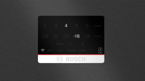 Bosch Series 8 KGP86AXB0N - Black Steel Fridge Freezer - 621L - B Energy
