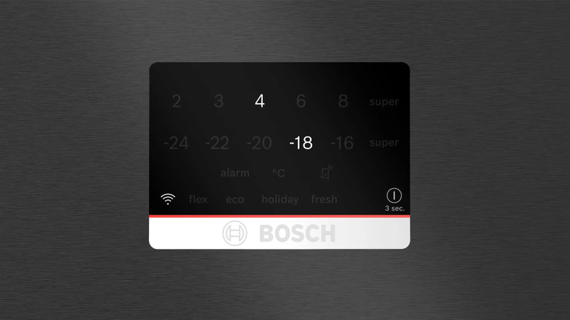 Bosch Series 8 KGP86AXB0N - Black Steel Fridge Freezer - 621L - B Energy
