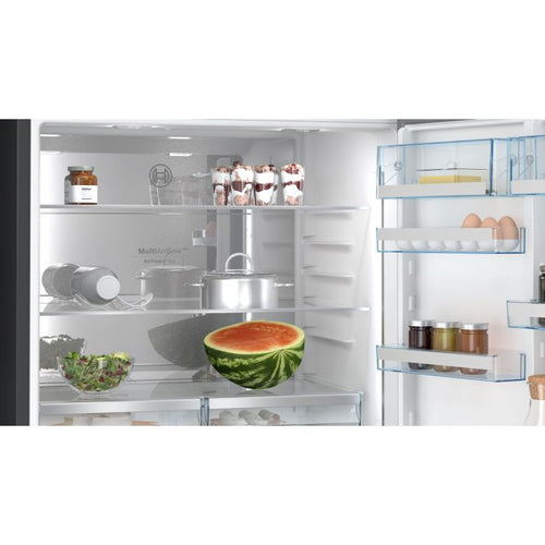Bosch KGP86AXB0N - Black Steel Fridge Freezer - 621L - B Energy