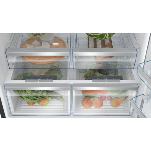 Bosch KGP86AXB0N - Black Steel Fridge Freezer - 621L - B Energy