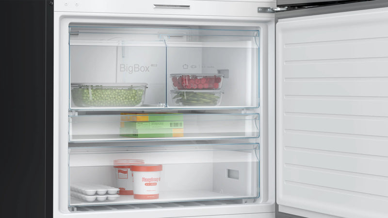 Bosch Series 8 KGP86AXB0N - Black Steel Fridge Freezer - 621L - B Energy