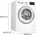 Bosch Series 4 WAN28258GB - White Freestanding 8KG Washing Machine - 1400 RPM - A energy - Display