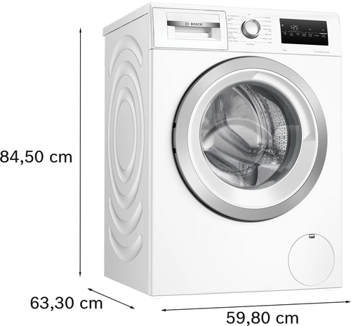 Bosch Series 4 WAN28258GB - White Freestanding 8KG Washing Machine - 1400 RPM - A energy - Display