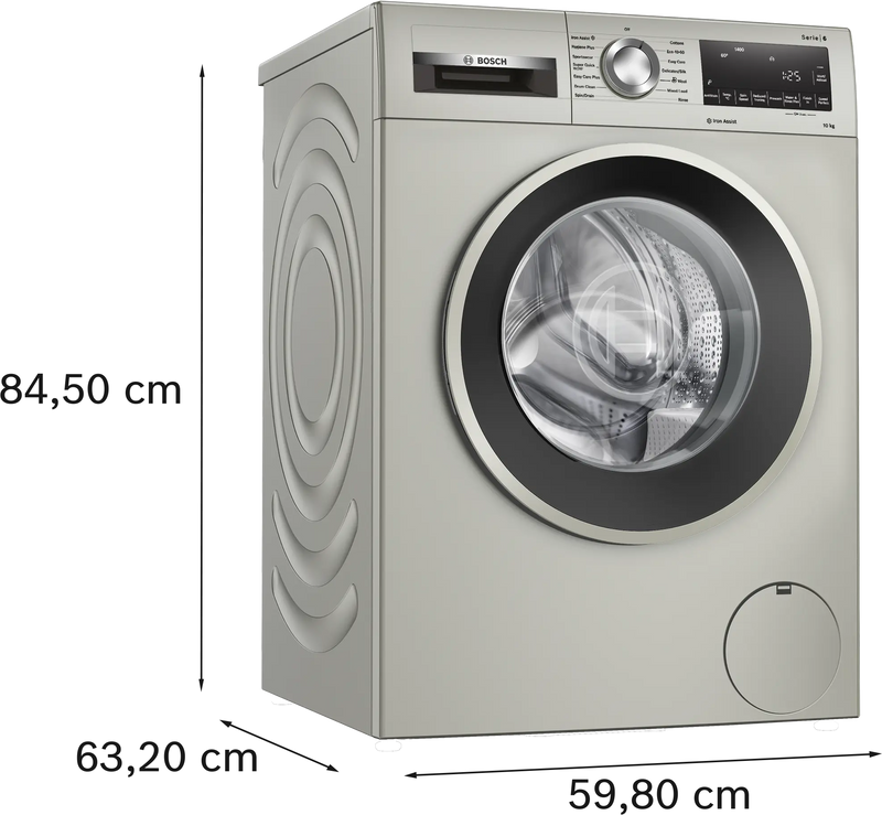 Bosch Series 6 WGG254ZSGB - Silver Freestanding 10KG Washing Machine - 1400 RPM - A energy