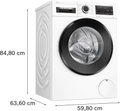 Bosch Series 6 WGG244F9GB - White Freestanding 9KG Washing Machine - 1400 RPM - A energy