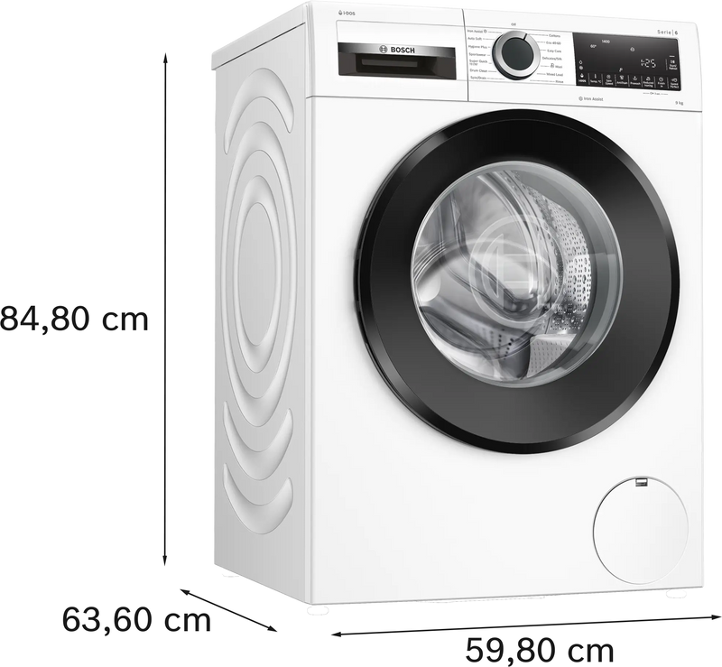 Bosch Series 6 WGG244F9GB - White Freestanding 9KG Washing Machine - 1400 RPM - A energy