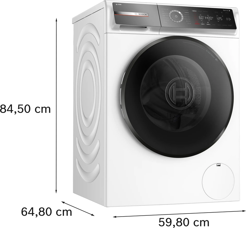 Bosch Series 8 WGB256A1GB - White Freestanding 10KG Washing Machine - 1400 RPM - A energy