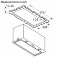 Bosch Series 6 DLN77AC60B - Black 70cm Canopy Cooker Hood - 730 m³/h Boost - A energy