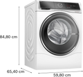 Bosch Series 8 WNC25410GB - White 10.5KG/6KG Washer Dryer - 1400 RPM - A/D energy
