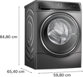 Bosch Series 8 WNC254ARGB - Graphite 10.5KG/6KG Washer Dryer - 1400 RPM - A/D energy